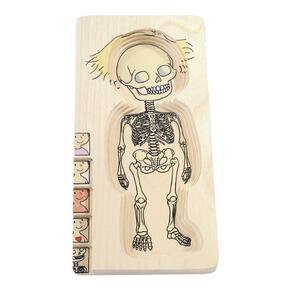 Puzzle Do Corpo Humano Ao Esqueleto - Menina