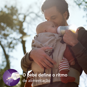 Biberão Natural Response 260ml c/ Padrão - Philips Avent 