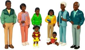Figuras de família africana- 8 un