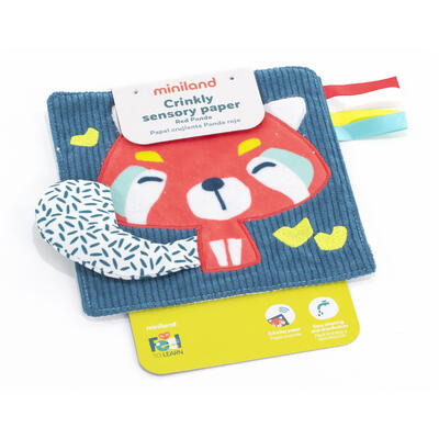 FTL: Crinckly Sensory Paper Panda Vermelho