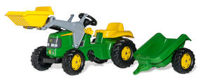 rollyKid John Deere com Reboque e Pá Carregadora