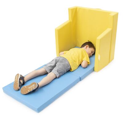 Cama portátil empilhável com colchão