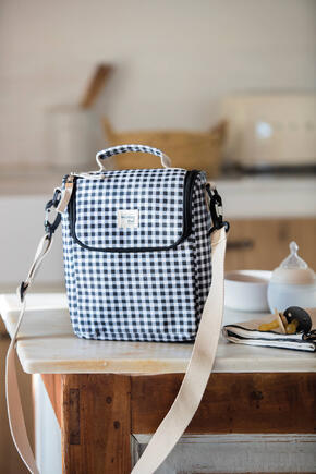 Bolsa térmica para bebés - I Love Vichy Preta 