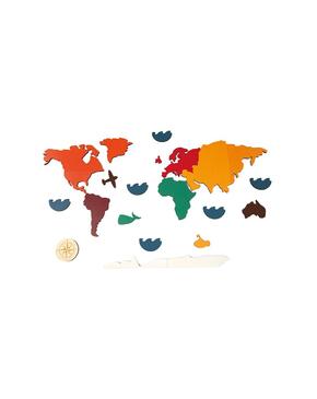 Puzzle continentes mapa