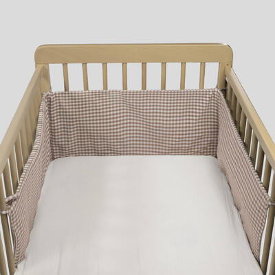Protetor de cama - Praliné Vichy/Rayas
