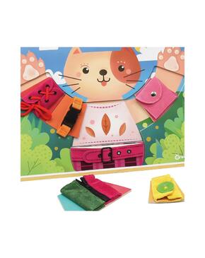 Quadro de habilidades básicas Vestido de gatinho
