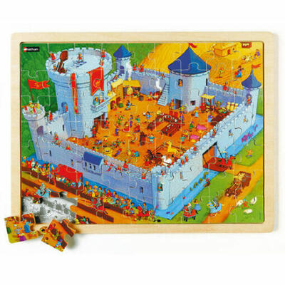 Vida no castelo - Puzzle de madeira 