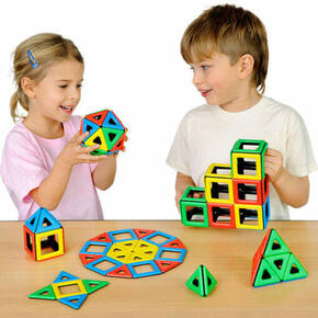 Conjunto magnético Polydron para aulas