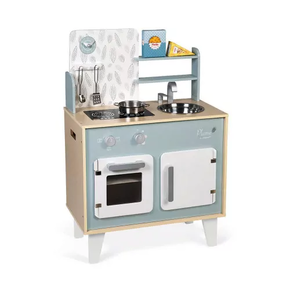 Conjunto de cozinha de penas de madeira