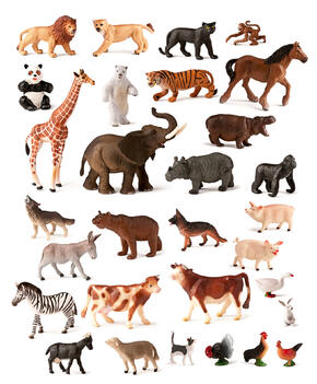 Animais da Quinta e Selva – 30 Figuras
