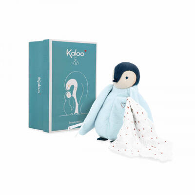 Beijo Pelúcia Pinguim Azul