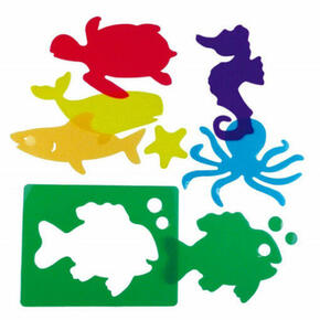 Palmilhas translúcidas: animais marinhos