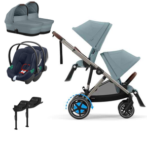 Pack e-Gazelle + Segundo Assento Gazelle S + Aton B2(x2) + Base One(x2) +Alcofa(x2)