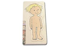 Puzzle Do Corpo Humano Ao Esqueleto - Menina