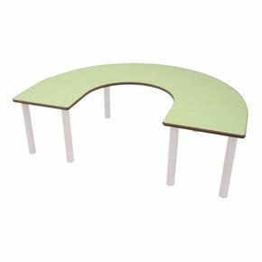 Mesa em forma de U tamanho infantil.
