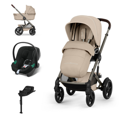 Pack Talos S Lux com alcofa dobrável + Aton B2 i-Size + Base One