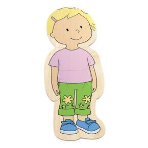 Puzzle Do Corpo Humano Ao Esqueleto - Menina