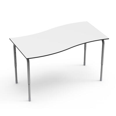 Mesa DESK21 U Retangular em Onda Fixa