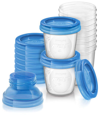 Conj. Copos armazenamento leite materno - Philips Avent
