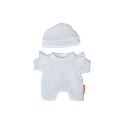 Pijama branco com gorro - 21 cm