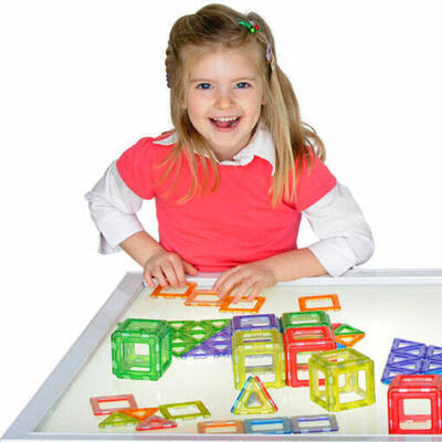 Conjunto Polydron Magnético Translúcido