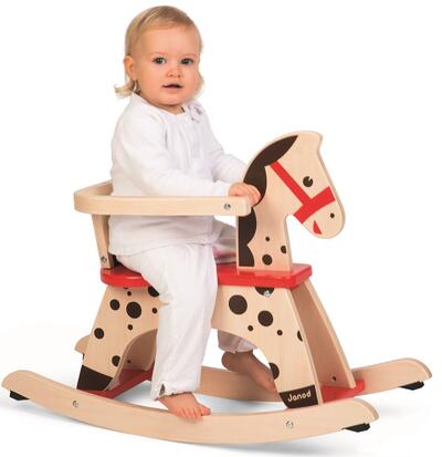 Cavalo de balanço caramelo (madeira)