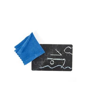 4 puzzles - Diorama de quadro negro