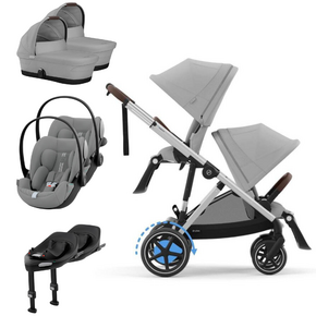Pack E-Gazelle S + Assento Extra Gazelle S + Cloud G3 (x2) + Alcofa Gazelle S (x2) + Base G3 (x2)