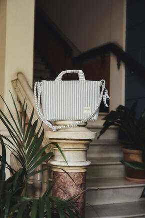 Bolsa Crossbody - Praliné Rayas  