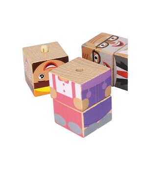 Bloco de construção de personagens - 18 peças.
