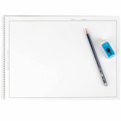 Bloco de desenho escolar em espiral Liderpaper
