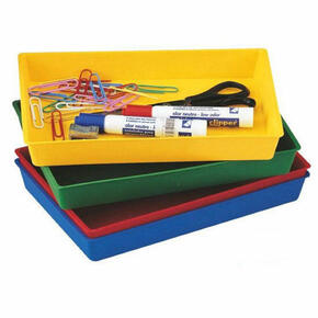 10 bandejas multiuso em diversas cores opacas 230 x 145 x 30 mm